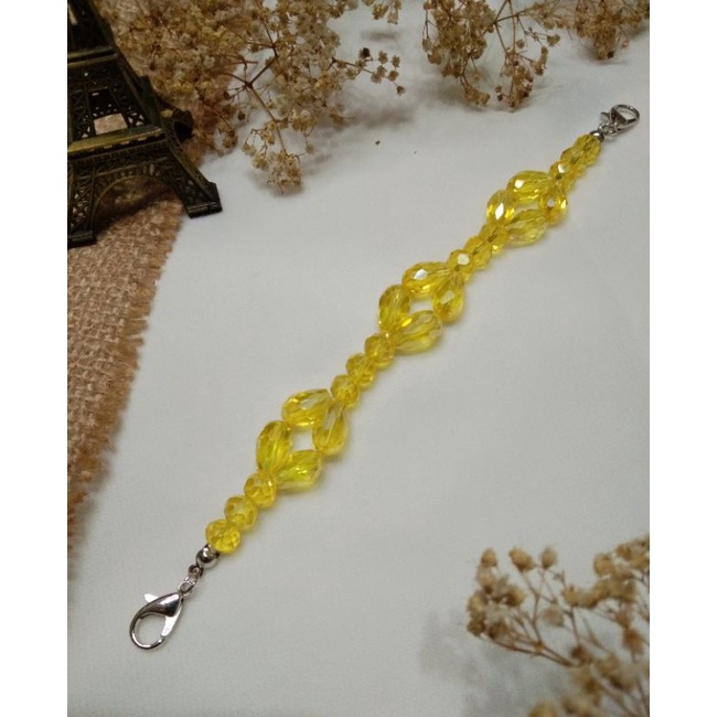konektor masker hijab, konektor masker kristal, tali masker