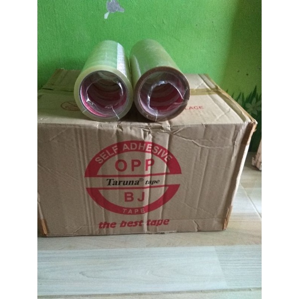 

LAKBAN Coklat dan bening ukuran 45mm x50 meter