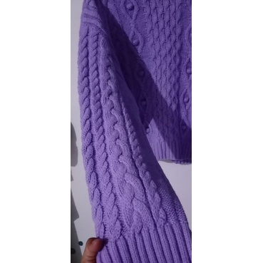 preloved sweater rajut lengan balon