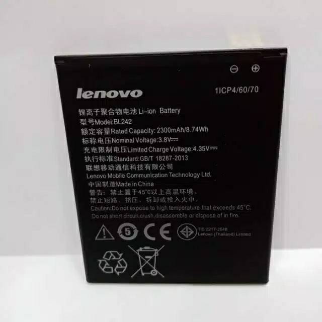 BATU HP BATERAI ORI LENOVO BL242  LENOVO A6000 A0610  A6600 BATERAI ORIGINAL