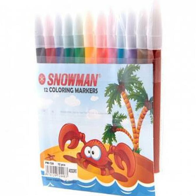 

Termurah Spidol Snowman 12 Warna Offic