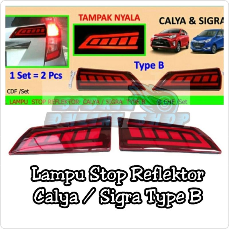 Lampu Stop Reflektor Calya / Sigra Type B