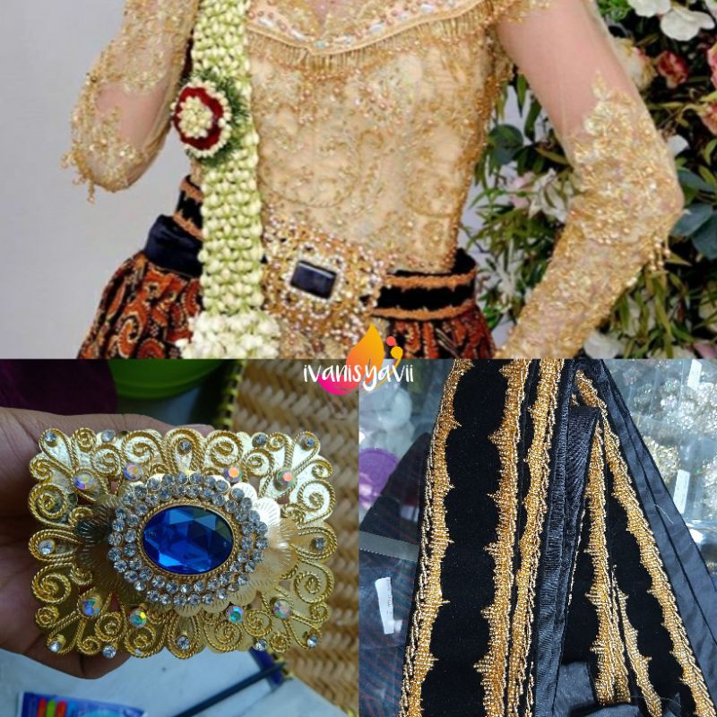 1set, GESPER + SABUK PENGANTIN WANITA