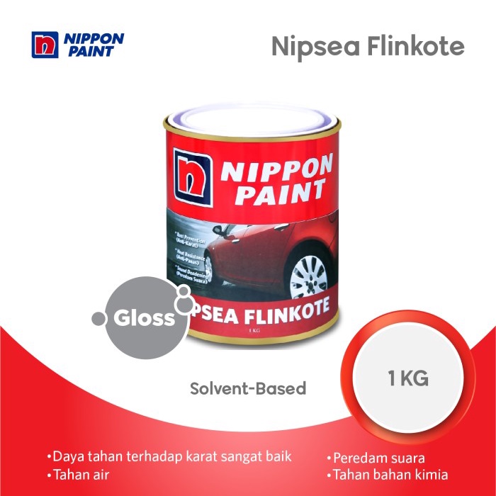 Nippon Paint - Nippon Nipsea Flinkote -1kg- Cat Besi Anti-Karat