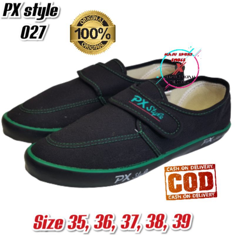 PX STYLE 027 018 - sepatu Slip On wanita perekat , sepatu kerja , sepatu lukis