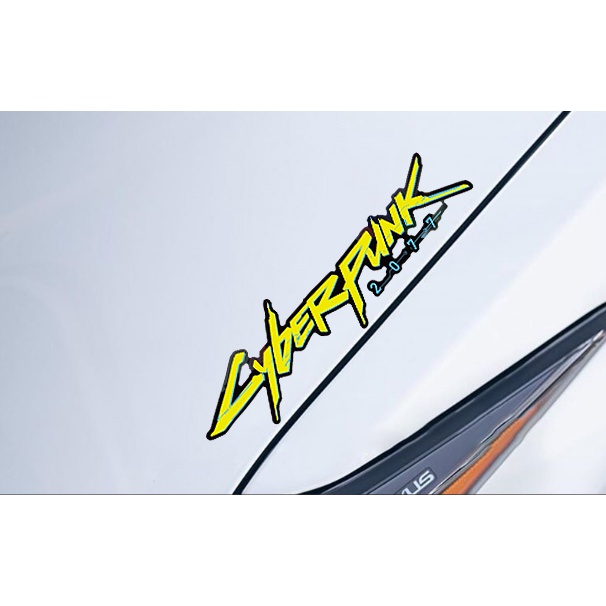 Cyberpunk 2077 Stiker Mobil Sepeda Motor Skuter Motocross Sepeda Reflektif Decal Stiker Modifikasi Keren Untuk Honda