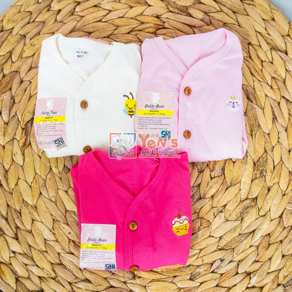 PETITE BEAR Basic Setelan Baju Pendek Anak 50S BKDPN