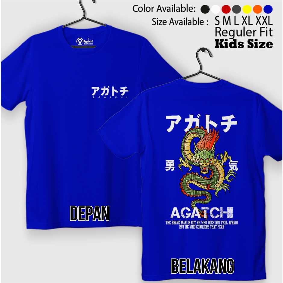 Baju Kaos Atasan Anak Laki-Laki Agatchi Dragon Naga Pemberani