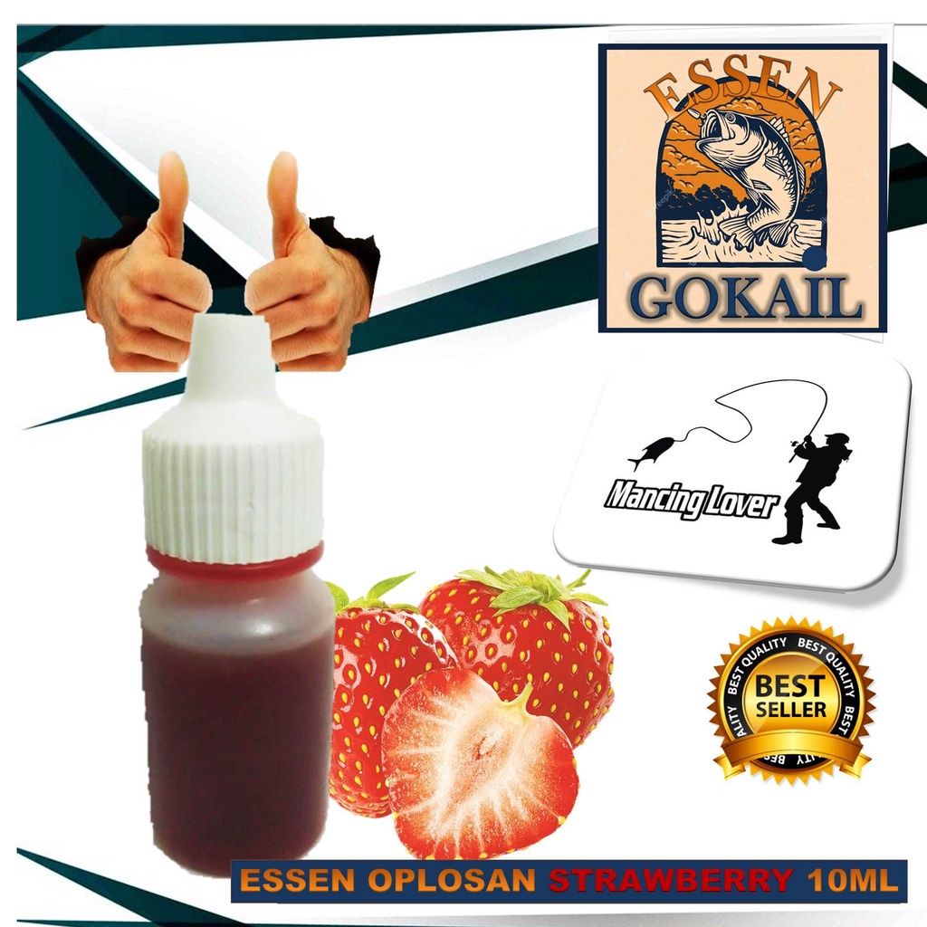 ESSEN OPLOSAN STRAWBERRY essen oplosan stroberi GOKAIL10ML