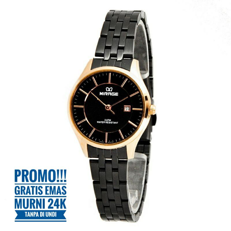 JamTangan Wanita Mirage Original Tahan Air