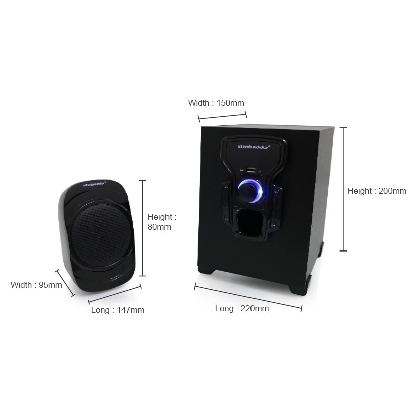 Speaker Simbadda CST 2000N+ , Bluetooth , Radio , SD Card , USB