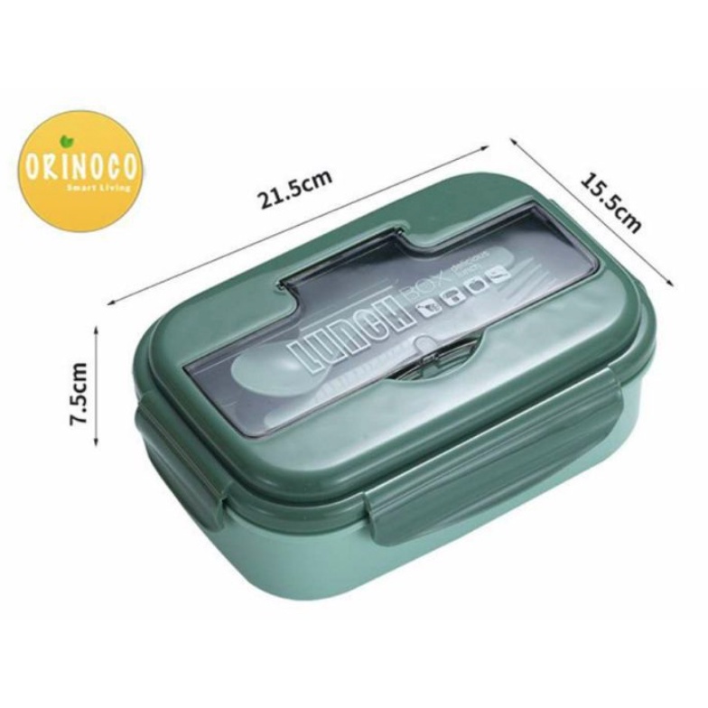 AMORA KOTAK MAKAN BENTO LUNCHBOX PREMIUM 2 SKAT BPA FREE 342 DELICIOUS LUNCH