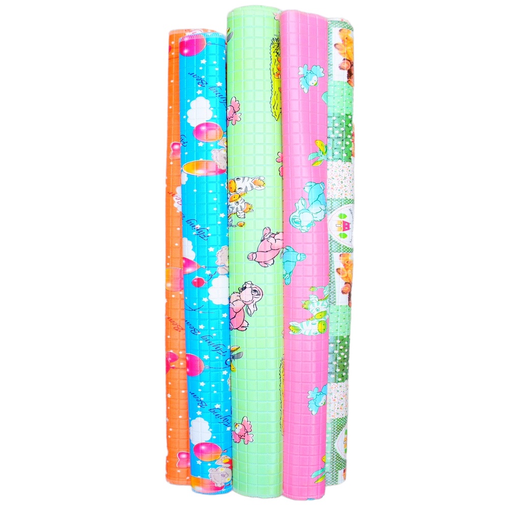 Perlak Bayi Alas Ompol Anti Bocor Waterproof Karpet Bayi Motif