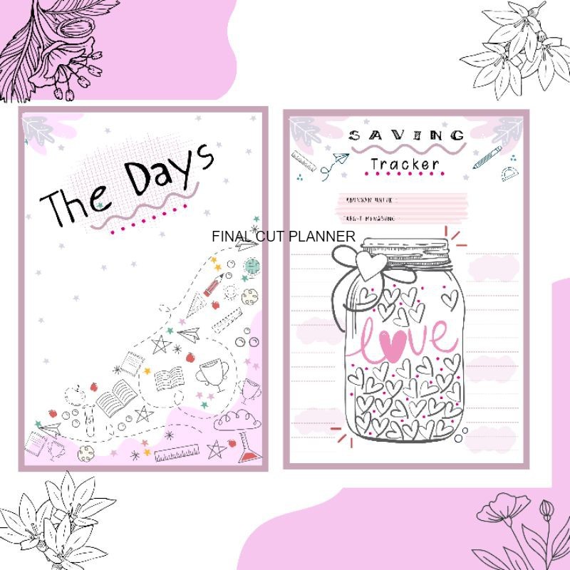 

THE DAYS 1 UANG PLANNER BUDGET PLANNER MEAL DAILY WEEKLY PLANNER isi binder