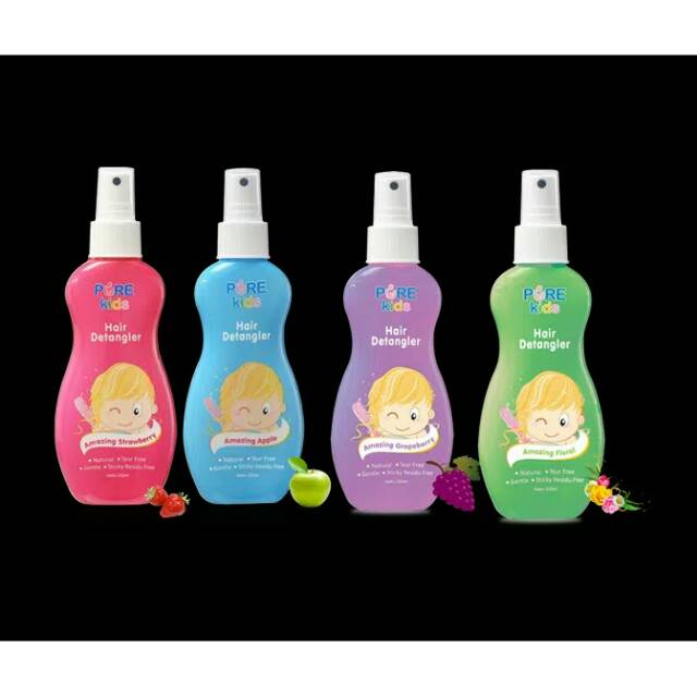 [BPOM] - Pure Kids Hair Detangler Anak Baby Bayi - 200 ml Purebaby Purekids