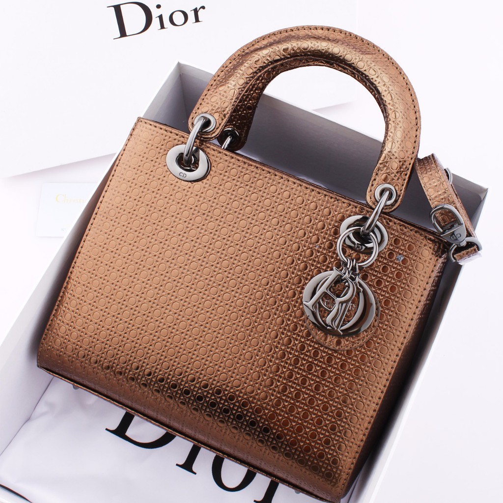 TAS CHRISTIAN DIOR LADY WITH MARCO CANNAGE GLOSSY #3322