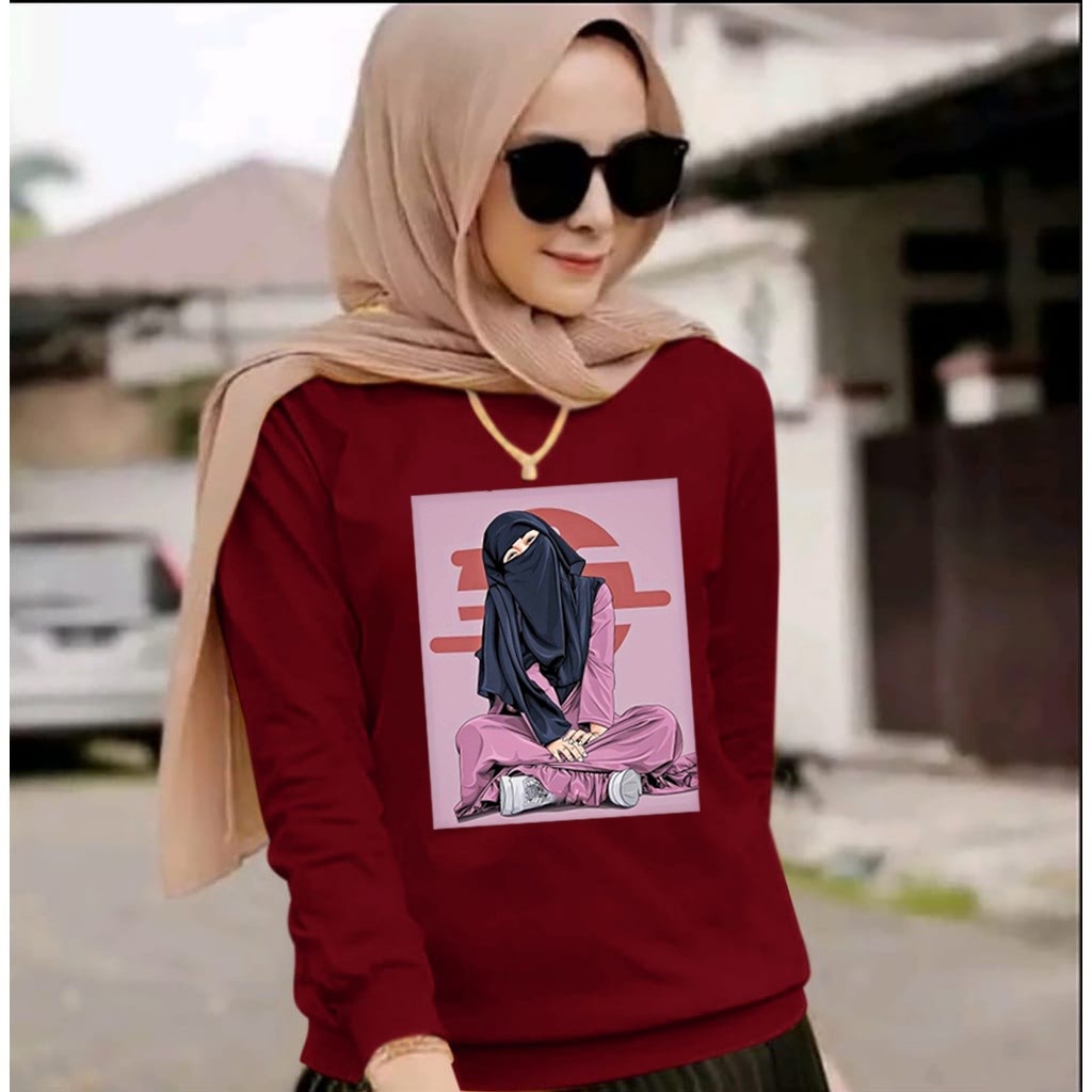 BAJU TRENDY HIJAB UGHTY HEN TERBARU-BAJU DISTRO CEWEK LENGAN PANJANG MASA KINI