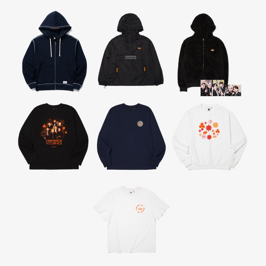 [PO] BTS: Permission to Dance (PTD) Merch (MD) - Zip-Up Hoodie/3M Logo Anorak/ Fleece Zip-Up Hoodie/