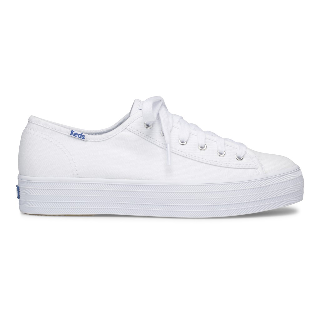 Keds Sepatu Wanita Triple Kick Canvas White WF57306 | Shopee Indonesia