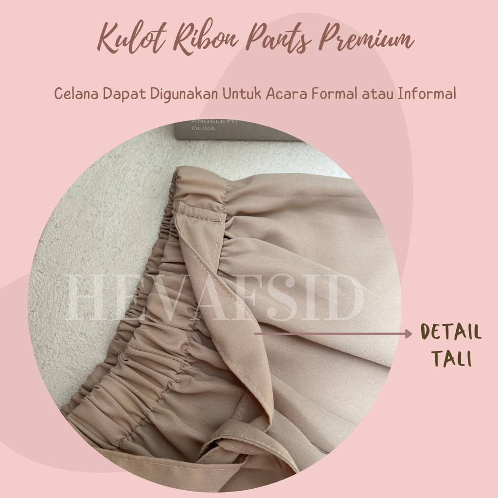 KULOT RIBON PANTS PREMIUM/ CELANA KULOT / KULIT WOLFIS