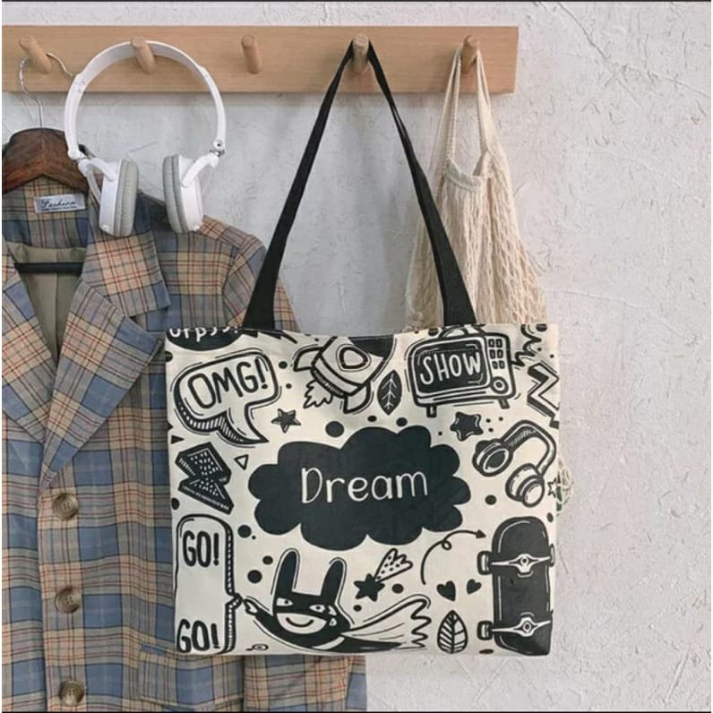 TOTEBAG BIG varian sablon MURAH MERIAH