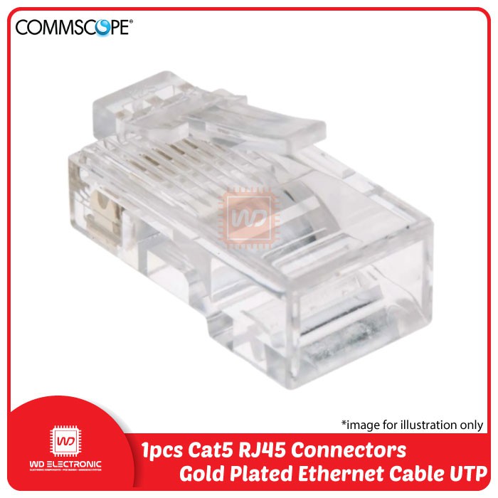 Connector RJ45 CAT5 CAT5E Ethernet Konektor CAT6 Commscope RJ45 AMP