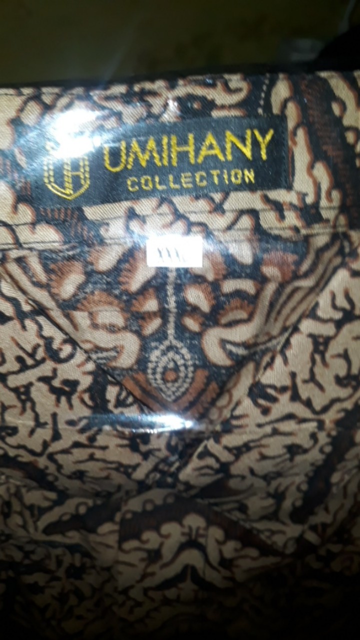 Bswart Batik Hrb026 Kenongo Hem Pendek Padi Pekalongan  M L Xl Batik