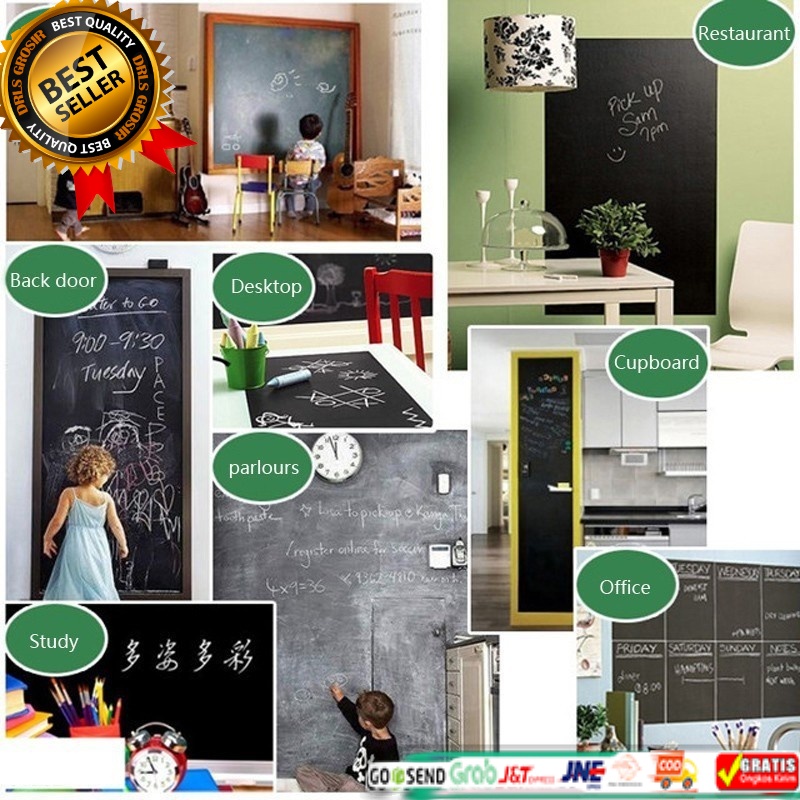 

Stiker Dinding Papan Tulis Kapur Flexible 200 x 45 cm drls grosir