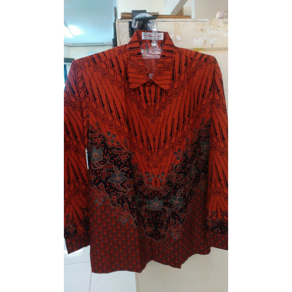 Batik Danar Hadi Lengan Panjang Original Merah [ADN-PA124]