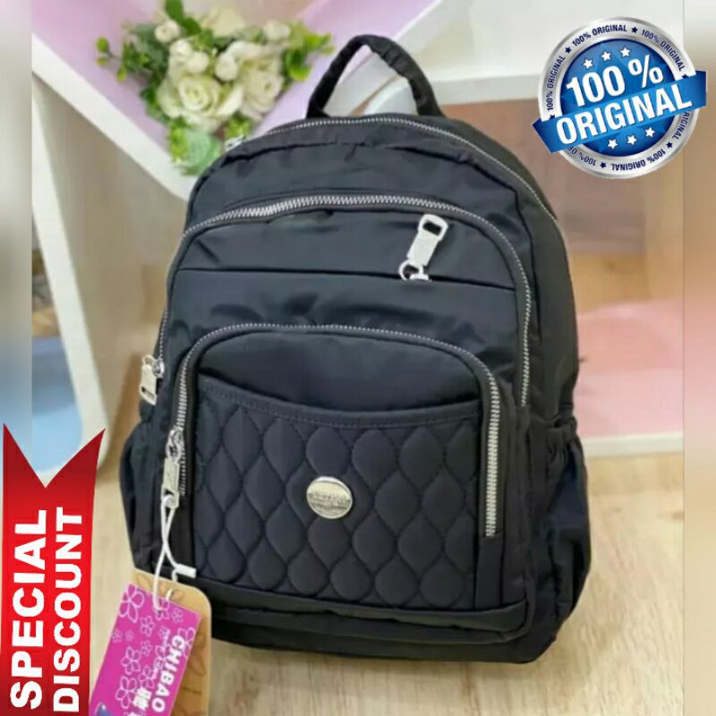 Original Tas Ransel CHIBAO BORDIR Wanita Import High QUALITY Anti Air Terbaru SUPER