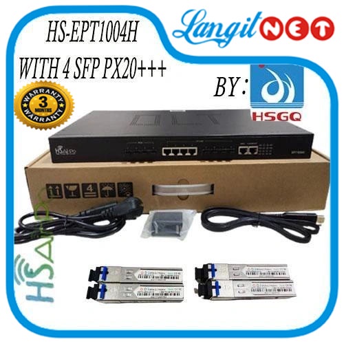 HSAIRPO EPT1004H/ HSGQ E04 EPON OLT 4PON 4SFP PX20xxx 7dB