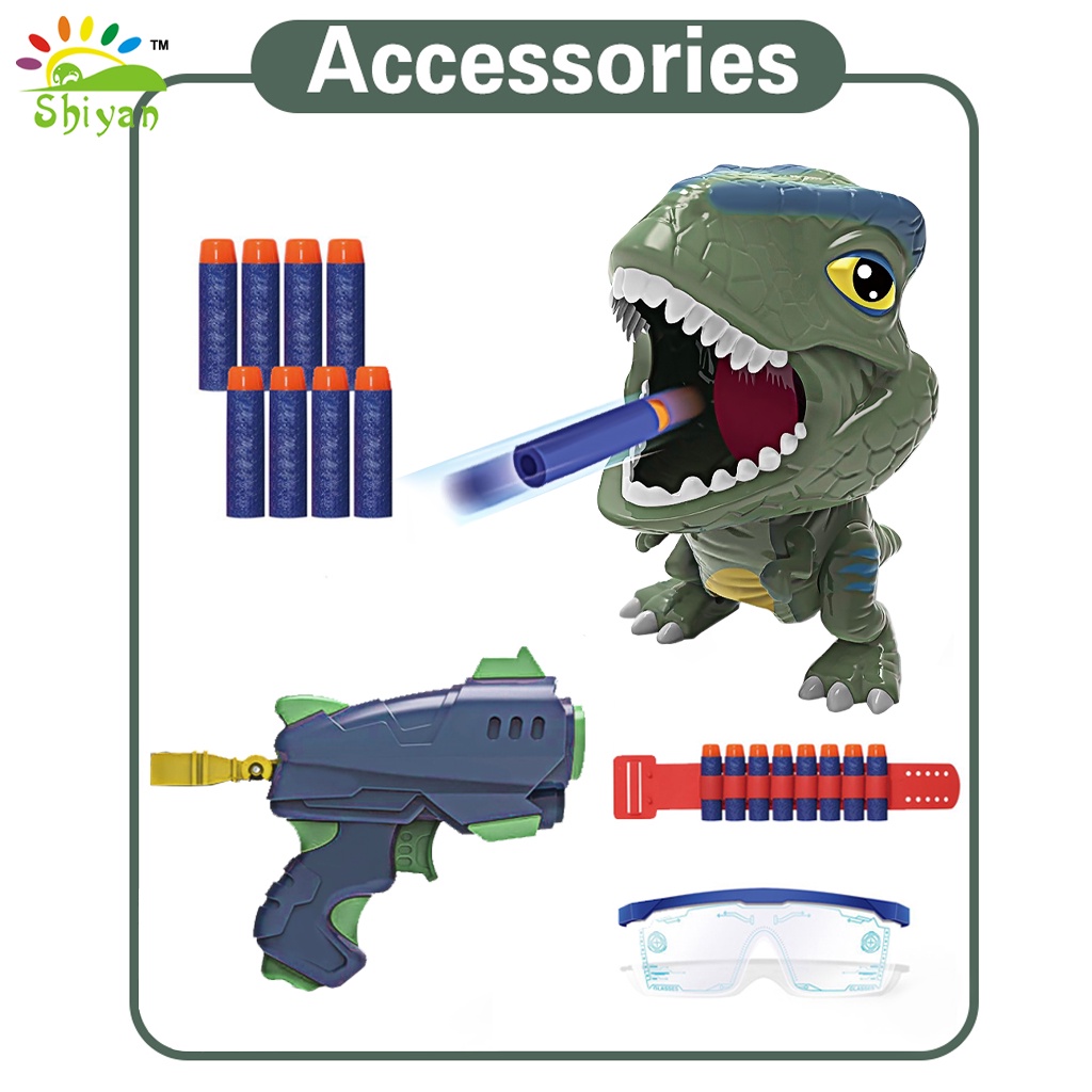 [Shiyan] mainan pistol tembakan dengan target digital dinosaur shooting toy gun