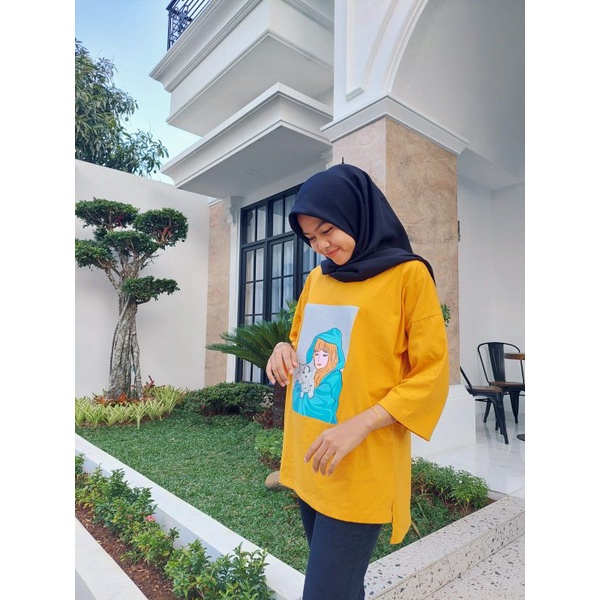 KAOS ATASAN OVERSIZE VIRAL COUPLE MOM &amp; KIDS/KAOS VIRAL OVERSIZE MOM &amp; KIDS/TOP OVERSIZE COUPLE ANAK 3-14 Th &amp; MOM LD 120/KAOS ANAK VIRAL/KAOS TUNIK ANAK (MODEL BELAH SAMPING)