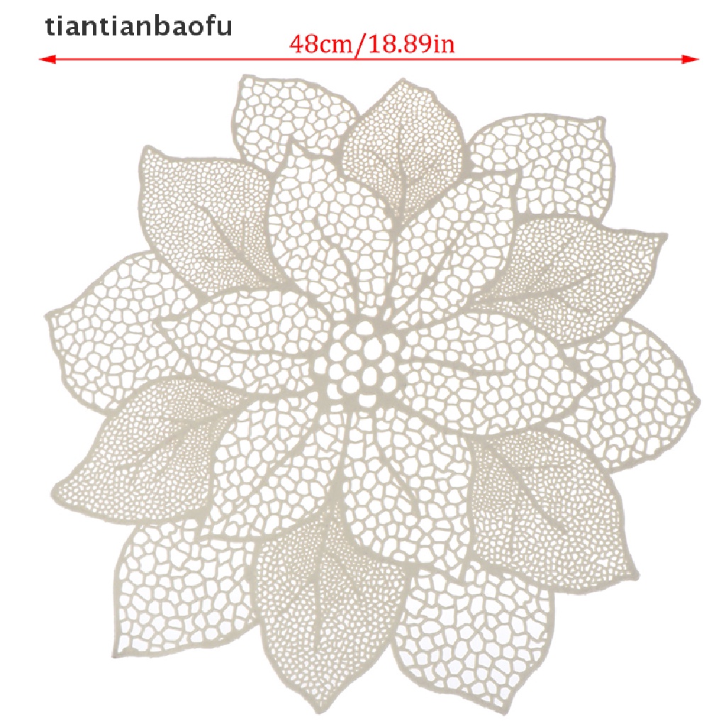 [tiantianbaofu] Placemat Table Mat Simulation Bauhinia Flower PVC Table Pad Coasters Home Decor Boutique