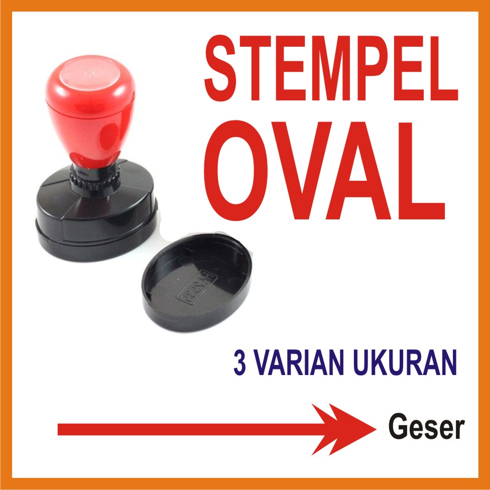 

STEMPEL FLASH OTOMATIS || OVAL ADA 3 UKURAN