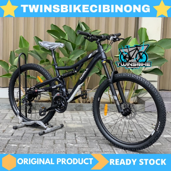 Sepeda Gunung 27.5 Fullsus Thrill Oust 3.0 - Black