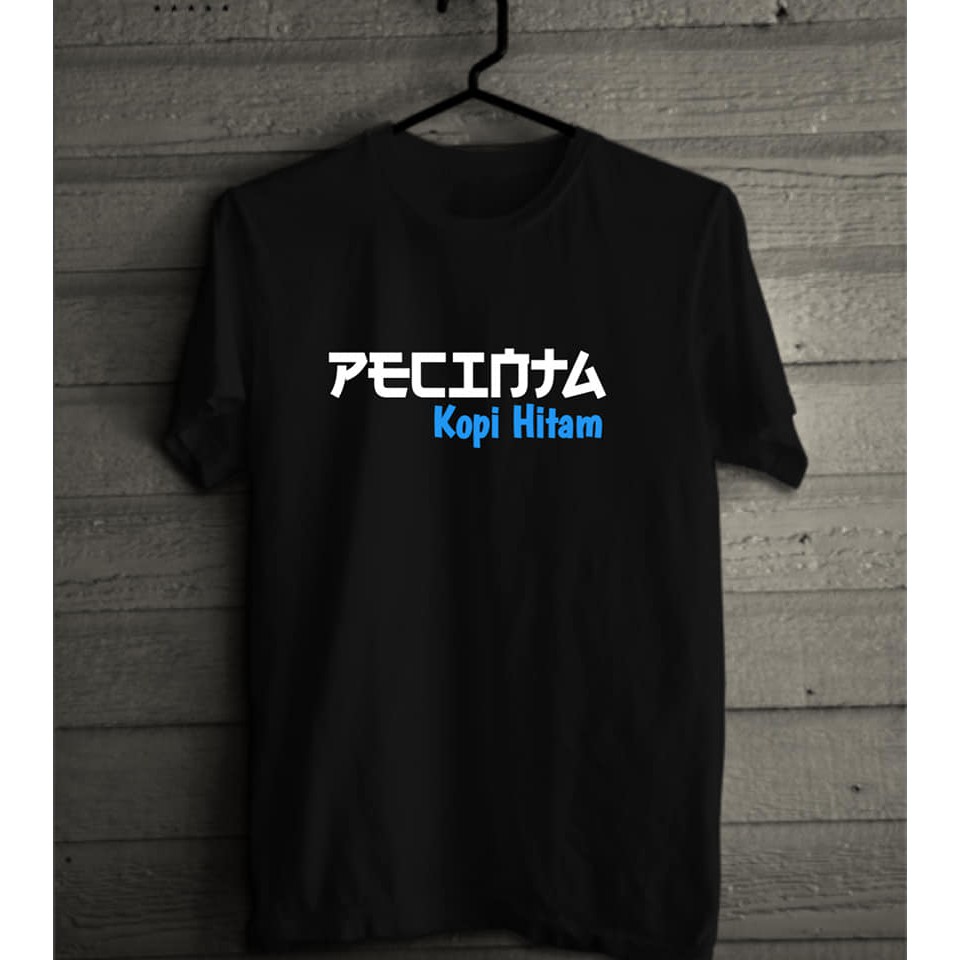 T-SHIRT BAJU KAOS DISTRO PECINTA KOPI HITAM COTTON COMBED 30S MURAH