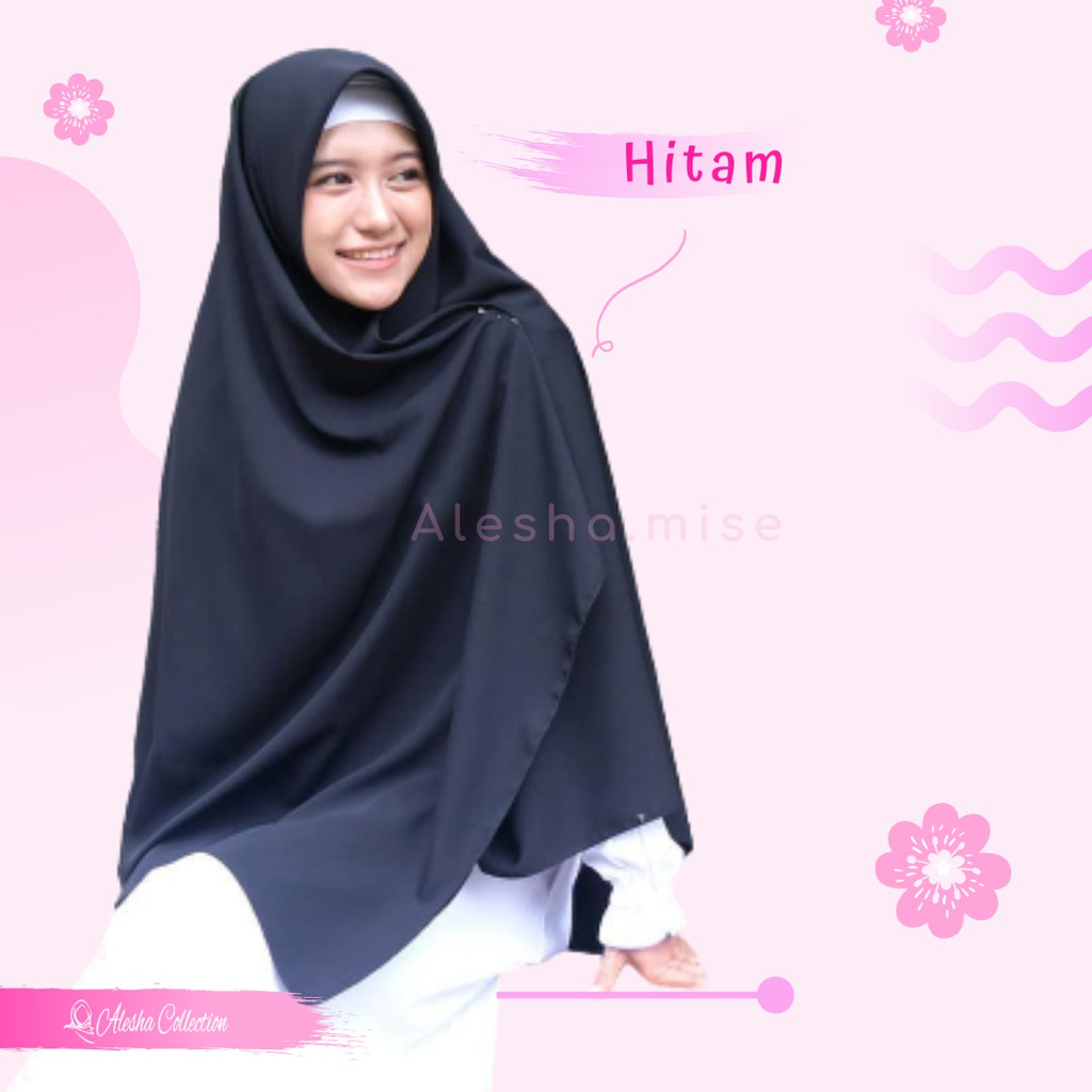 Khimar / Hijab Polos Syar'i / Hijab Wolfis Premium / Hijab Hitam / Hijab Putih / Hijab Coklat