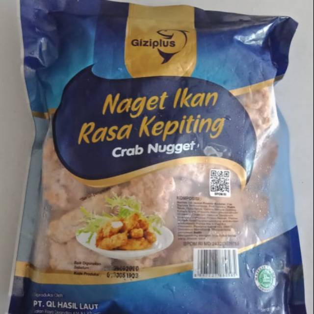 

GIZIPLUS Crab Nugget (Naget Ikan Rasa Kepiting) 250gr