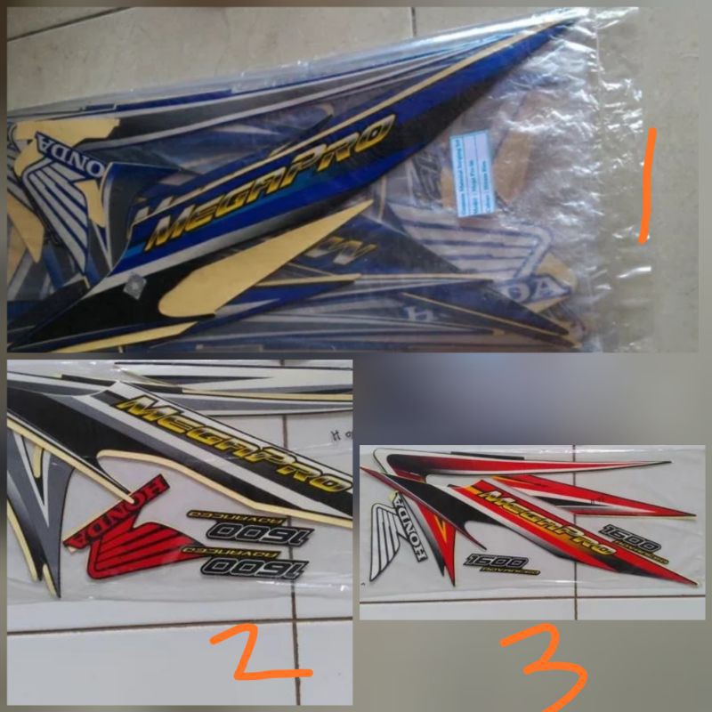 STIKER STRIPING LIS BODY MOTOR HONDA MEGA PRO MP PRIMUS 2006 06 MEGAPRO