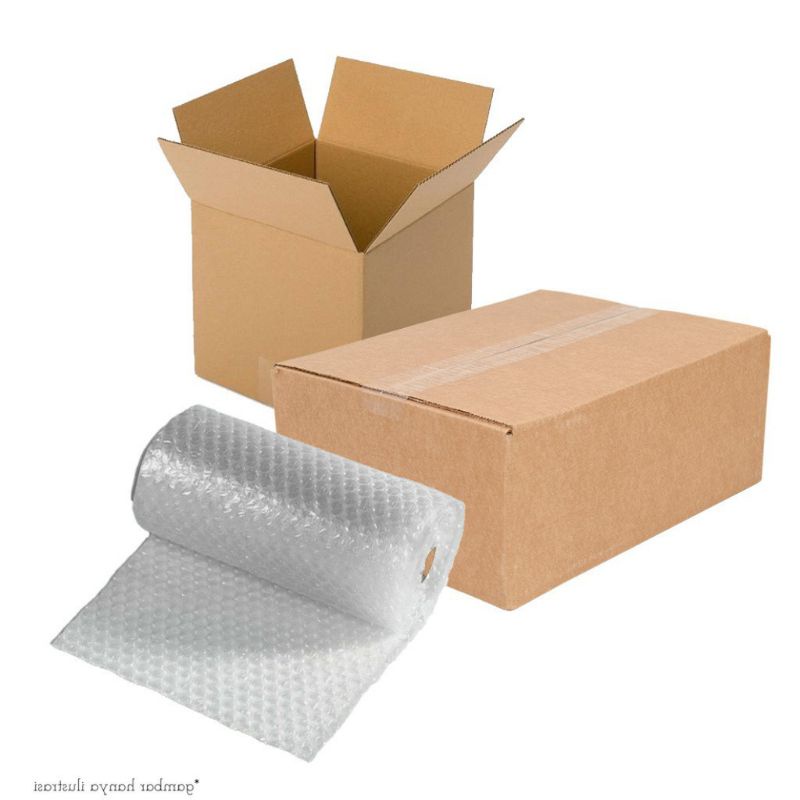 

PACKING LENGKAP BUBBLE WRAP DAN KARDUS