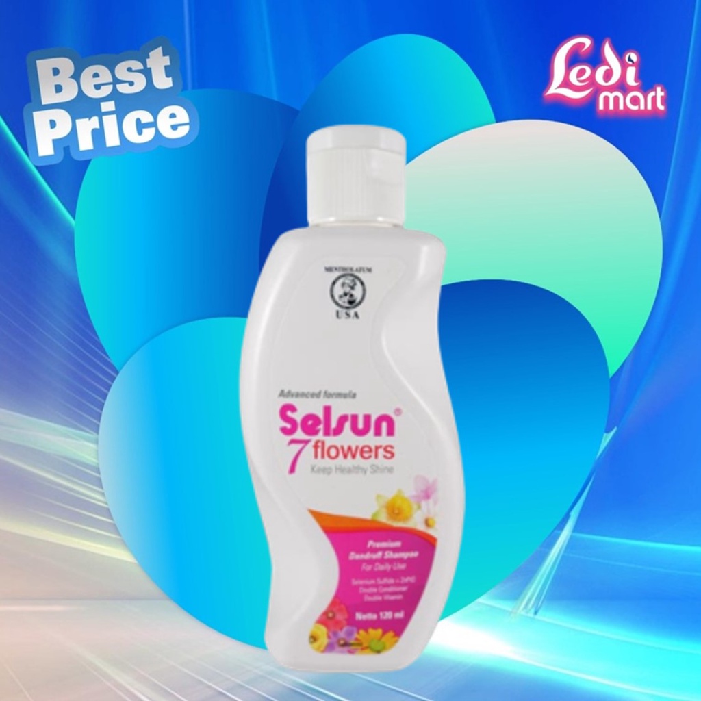 ORIGINAL Selsun Shampoo 7 Flower 200ml / Shampoo / Anti Ketombe / Shampo &amp; Konditioner / Botak / Herbal / Anti Dandruff / LEDI MART