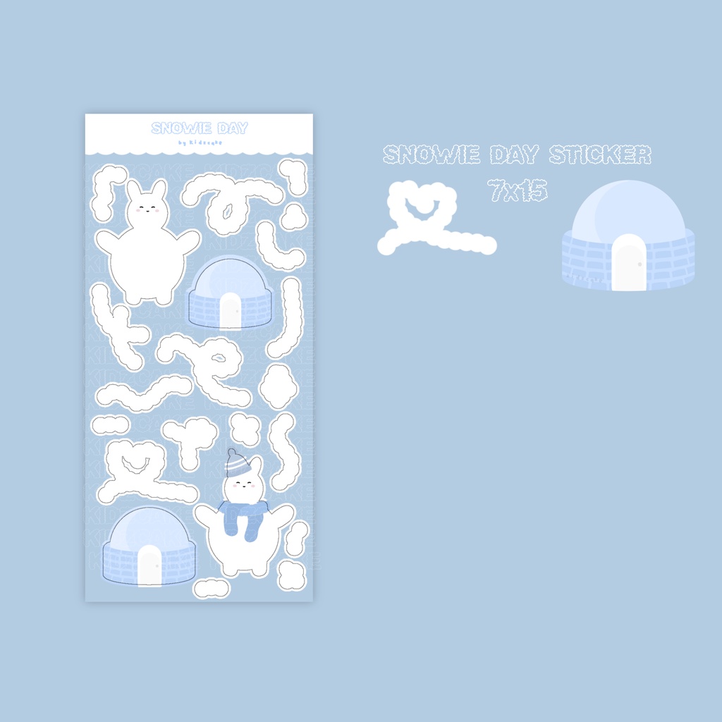 

kidzcake | snowy day sticker deco