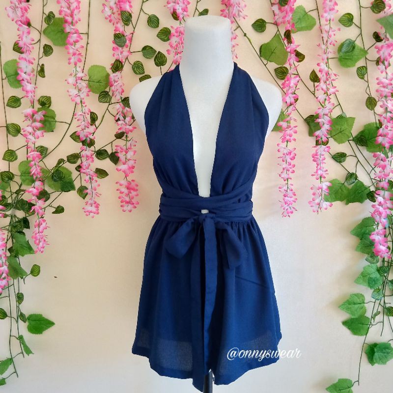 PO jumpsuit backless