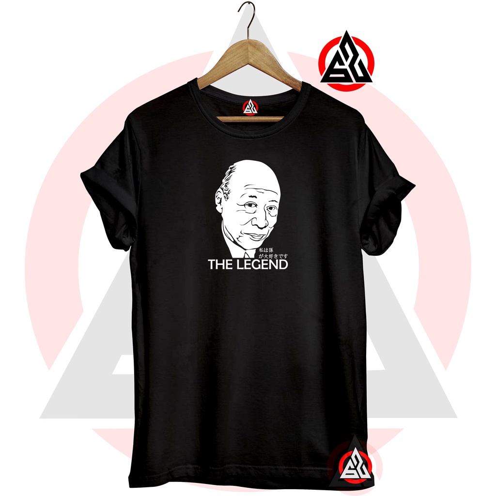 Evizone Kaos Distro Anime KAKEK SUGIONO THE LEGEND Cotton Combed Premium DF221 / Baju Kaos Anime / K