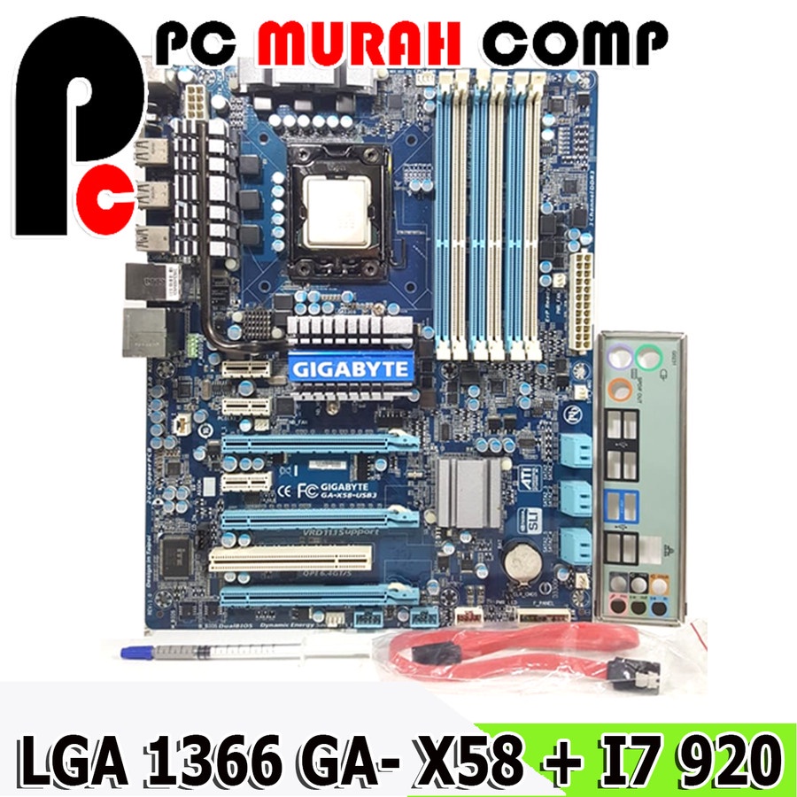 Mainboard Mobo Motherboard LGA 1366 ATX + I7 920 gaming /mining