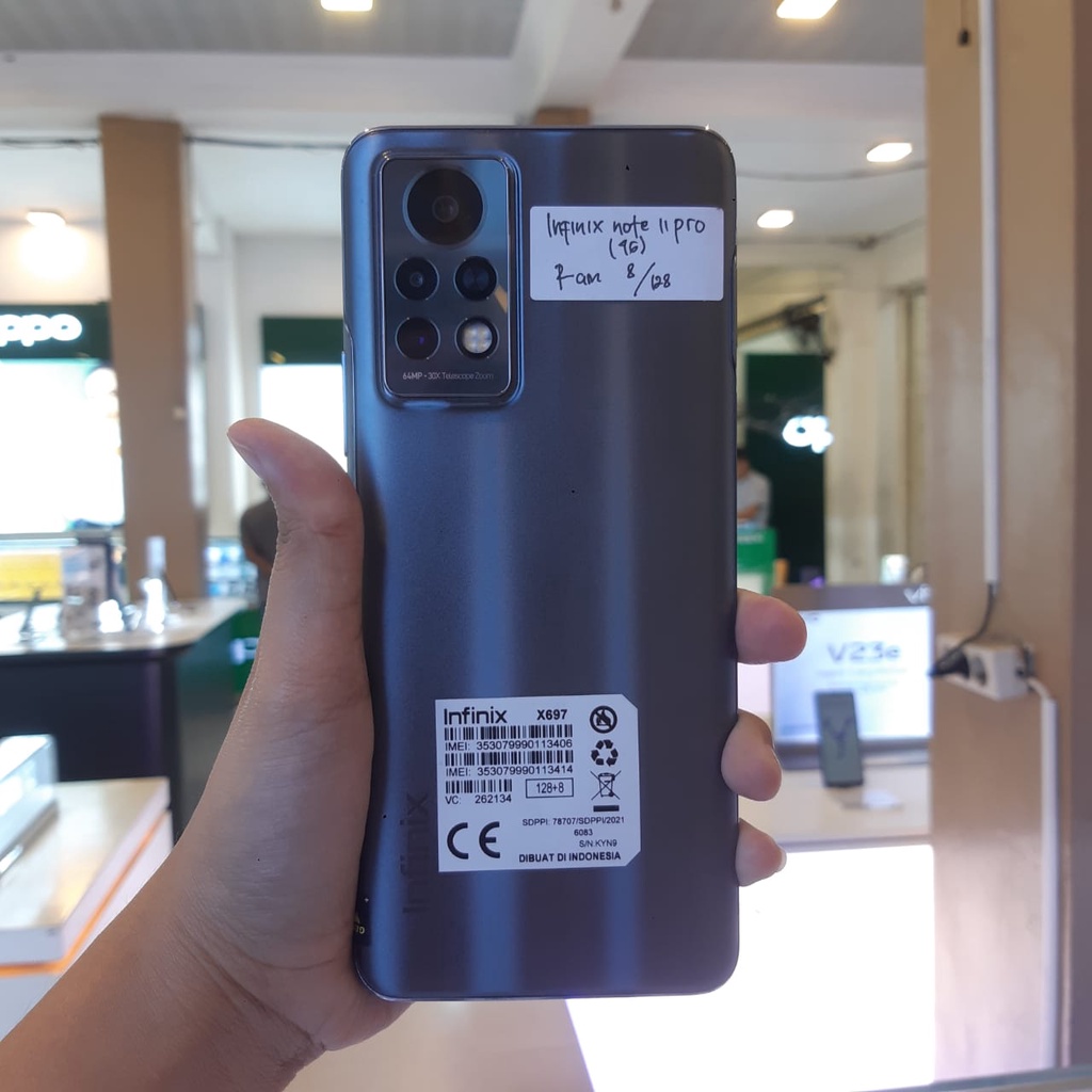 Infinix Note 11 Pro 8/128Gb Fullset - Hp Bekas Second