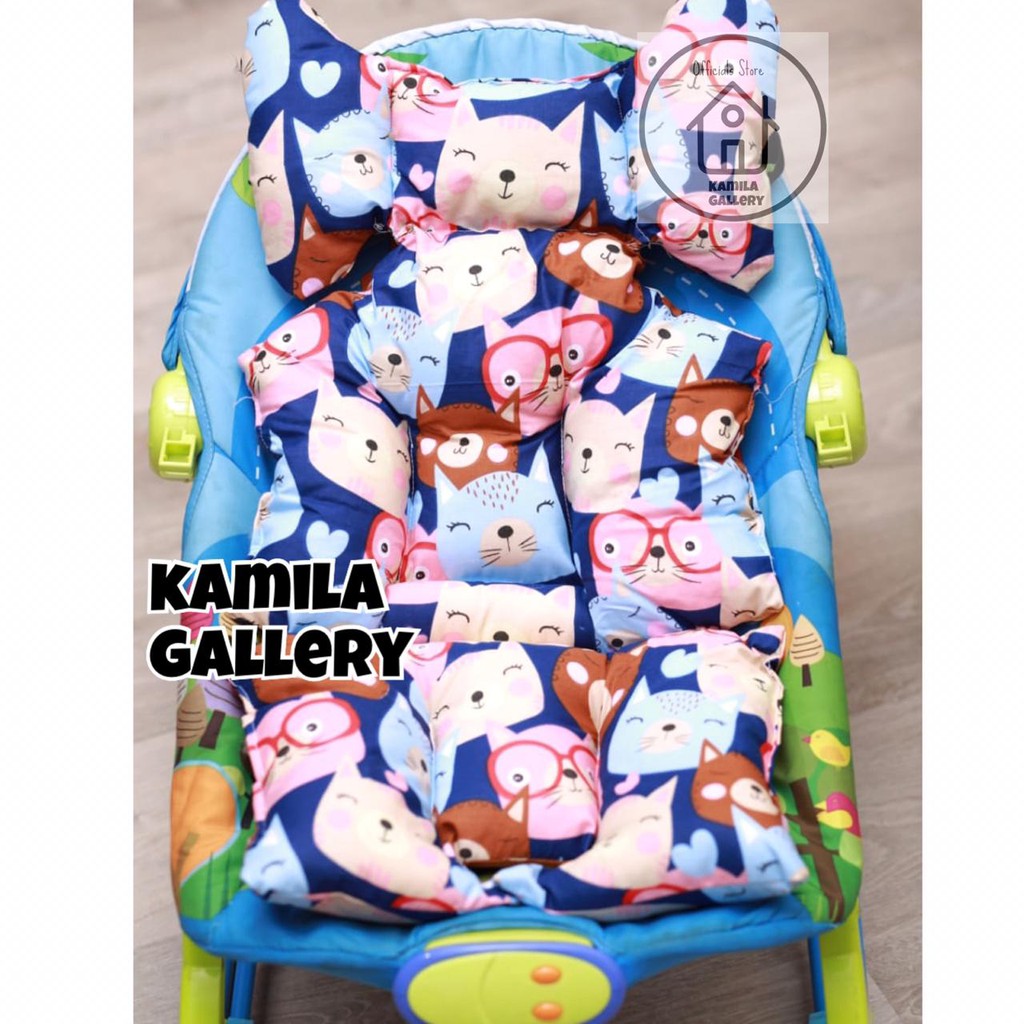 ALAS STROLLER UNIVERSAL STROLLER /ALAS CAR SEAT /ALAS BOUNCER BÀBY MOTIF NAVY CATS