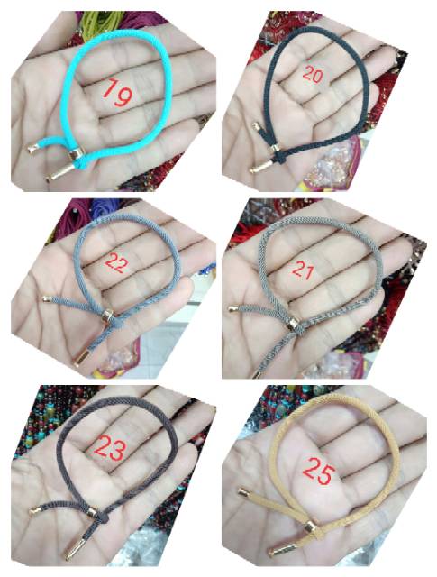 Gelang tali china korea keberuntungan/gelang tali serut