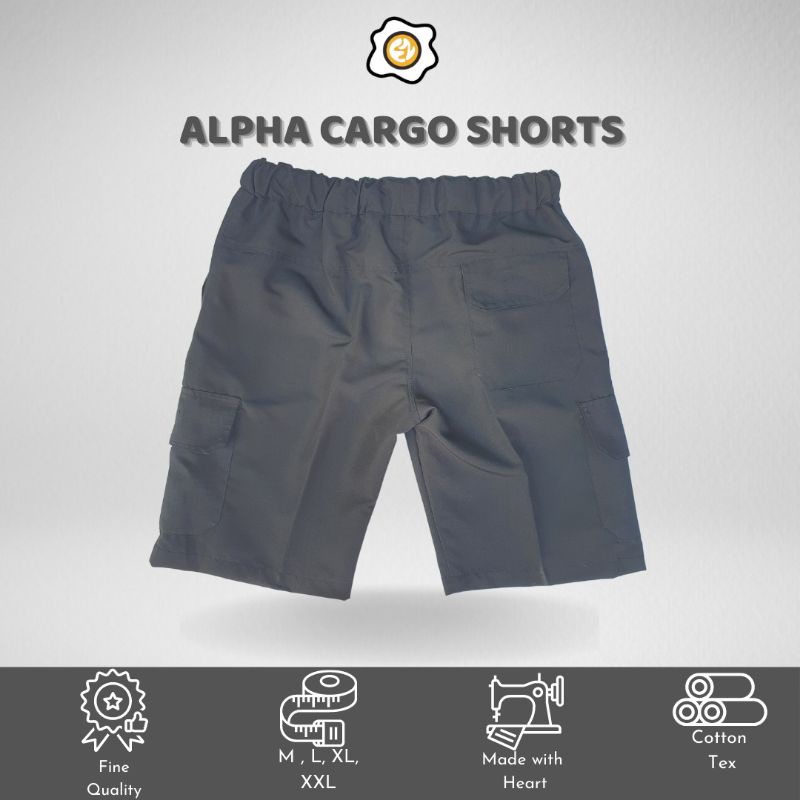 Ezra Alpha Cargo Short Pants - Celana Cargo Pendek Pria Dewasa